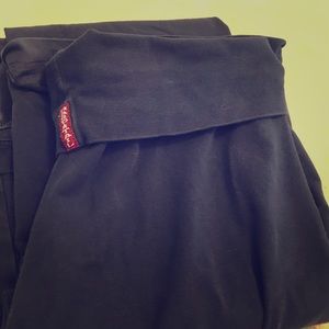 Navy Hard Tail Rolldown Boot Leg Yoga Pants